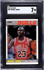 1987-88 Fleer Michael Jordan #59 SGC 7 NM *JUST GRADED, LOOKS NICER* picture