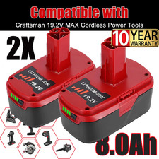 2packs 19.2Volt max 8.0Ah For Craftsman C3 DieHard Lithium-ion XCP Battery 11375 picture