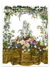 Hand Painted Watercolor Paper Panel French Neoclassical Rococo Victorian picture