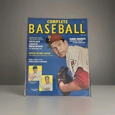 COMPLETE BASEBALL MAGAZINE 1953 FEBRUARY ROBIN ROBERTS MICKEY MANTLE Vintage MLB picture