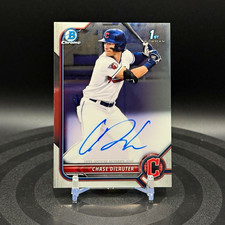 Topps 2022 Bowman Draft Chrome Draft Pick Autos Chase DeLauter RC /499 picture