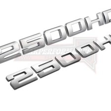2pcs Gloss Silver  2500HD Emblem For Silverado Sierra Door Side  Badge Nameplate picture