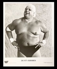 WWE DUSTY RHODES OFFICIAL LICENSED ORIGINAL 8X10 PROMO PHOTO FROM 1989 RARE B picture