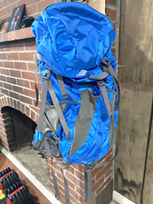 Eastern Mountain Sports Trail 50 50L Nylon Hiking Backpack Blue/Gray Hip Belt picture