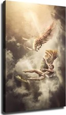 Greek Mythology Icarus Fallen Angel Poster Canvas Print Wall Art Picture Retro picture