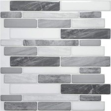 Art3d 10-Sheet Peel and Stick Backsplash for Kitchen, 12 x 12in. Marble Design picture