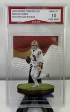 2022 Panini Chronicles Brock Purdy 49ers Clear Magnitude Rookie Card  picture