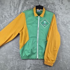 Vintage 1984 LA Olympics Levis Official Staff Jacket XL Green Gold USA Uniform picture