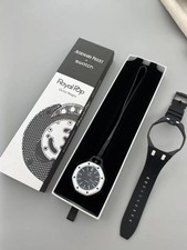 New Swatch x AP Royal Pop OCHO NEGRO SSX03W101N Bioceramic Pocket Watch picture