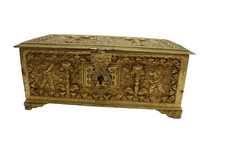 Late 19th Century Renaissance Revival Style Bronze Box WITH CHERUBS SPAIN picture