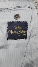 Alan Lebow for Hartz Sport Coat Mens Gray Fleck Tweed Blazer Vintage USA 48L picture