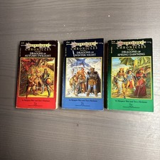 Dragonlance Chronicles Trilogy Weis & Hickman D&D First Edition Dragons TSR PB picture
