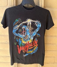 Vintage 1986 Van Halen Kicks Ass Single Stitch Tour T-Shirt - Size M picture