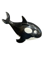 Vtg 90's Six Flags Marine World Shouka Rare Orca Killer Whale Coin Bank. Missing picture