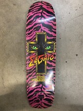 Rare Eddie Elguera Hosoi Skateboard Deck El Gato The Cat NOS Zebra H Street picture