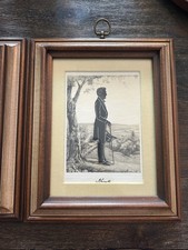 Vintage Framed Silhouette Prints – Abraham Lincoln & Mary Todd Lincoln picture