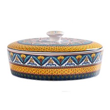 Bico Havana Ceramic Tortilla Warmer, 8.9 Inch Tortilla Holder with Lid for Taco picture