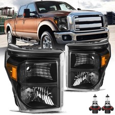 Halogen Headlights for 2011-16 Ford F250 F350 F450 F550 Super Duty picture