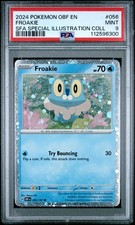 2024 Pokemon OBF Froakie 056/197 Cosmos Holo PSA 9 EN SFA Collection  picture