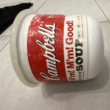 Vintage 92 Campbells Soup Plastic Mug Cup with Lid And Handle picture