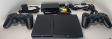 Sony PlayStation 2 Slim PS2 Console W/2 Controllers AV Cable & Power Works Great picture