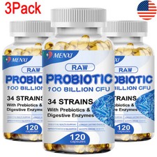 3PCS 100 Billion Probiotics CFU Potency Gut Health Capsules Probiotic Supplement picture
