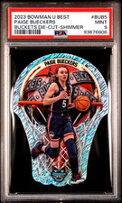 2023 Bowman U Best Buckets Die-Cut Shimmer #BUB-5 Paige Bueckers /50 PSA 9 picture