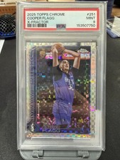 2025-26 Topps Chrome Cooper Flagg #251 RC Rookie X-Fractor Refractor PSA 9 Mavs picture