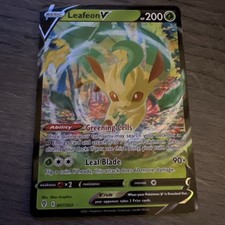 Leafeon V 007/203 Holo V Rare Evolving Skies Pokemon Lightly Played picture