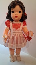 MINT Pat Pend TERRI LEE DOLL HeArT FuNd HTF Medallion. 1950's RaRe HaiRCoLoR WoW picture