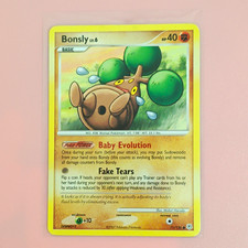 Pokemon TCG Bonsly 71/130 Diamond and Pearl Common Regular picture