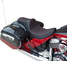 Drag Specialties Predator III Seats Red Double Diamond #0810-2264 picture
