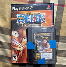 BANDAI One Piece Grand Battle PS2 Complete Manual & Luffy PROMO PR002 2005 picture