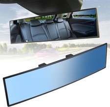 Shatterproof 12-Inch Convex Rearview Mirror with Anti-Glare for Night Driving picture