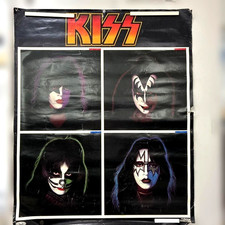 KISS Vintage Poster 4 Members Face Paint Victor 34.8 x 28.7 in Japan picture