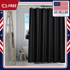 Magnetized PVC Shower Curtain Liner, Mildew Resistant, 72
