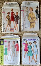 4 Vtg. 1963-65 67 & 68 *McCall's & Simplicity Sewing Patterns Lot, 36 B  Dresses picture