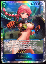 Rebecca OP10-058 SR ONE PIECE Tcg Card Game NM Blue picture