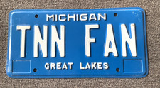 RARE 1980's 1990's TNN FAN MICHIGAN PERSONALIZED VANITY LICENSE PLATE TENNESSEE picture