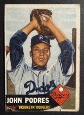 1953 Topps - High #Johnny Podres #263 (RC) Brooklyn Dodgers - Low Grade picture