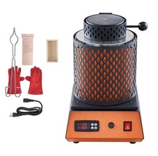 Uimoso Electric Melting Furnace 1350W with 3kg Ceramic Crucible for Metalwork picture