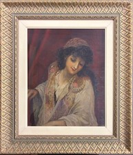 After Sir Samuel Luke Fildes : RA-Jessica , Oil On Canvas Laid On Board picture