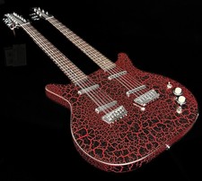 Danelectro Doubleneck 6/12 Reissue Red Crackle *USA Small Business* picture