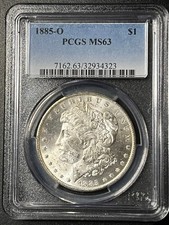 1885-O Morgan Silver Dollar — PCGS MS63 picture