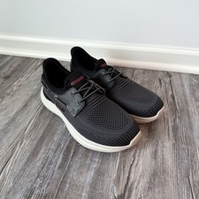 Skechers Slip-ins Relaxed Fit Lawson Parasail Mens 8.5 Charcoal Black 211108 NEW picture