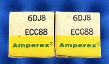TWO Amperex ECC88 6DJ8 Tubes/ NOS /Amplitrex Tested💯/ Germany Orange Globe Cup picture