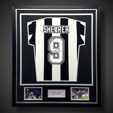 Alan Shearer Hand Signed Deluxe Framed Newcastle Football Shirt With COA  £330 picture
