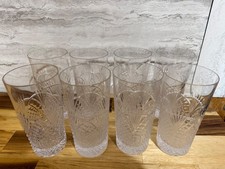 waterford crystal seahorse highball glass set of 8 new never used picture
