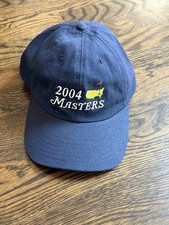 Vintage 2004 Masters Tournament Navy Blue Adjustable Golf Hat. New with Tags picture