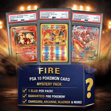 Fire Energy Type Pokemon PSA 10 Graded Card Mystery Box Trading Card Game picture